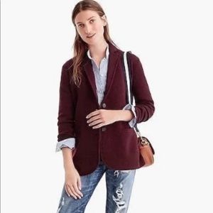 J Crew Merino Wool Large Sweater Blazer